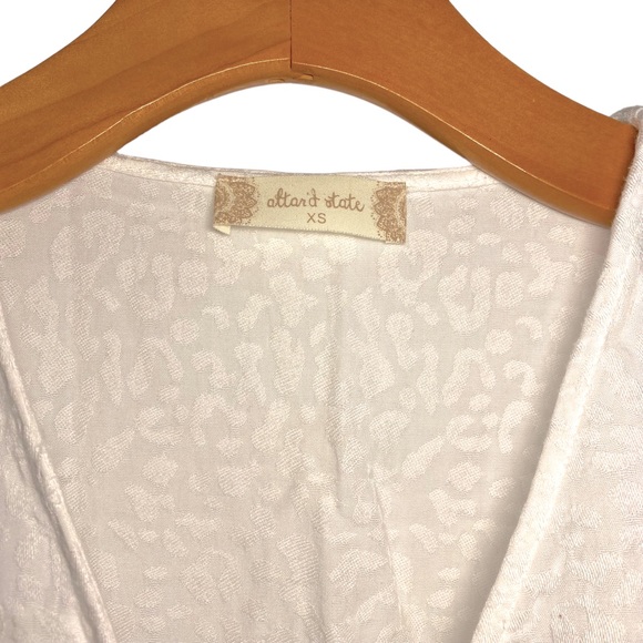 Altar’d State Off White Long Sleeve Crop Bell Sleeve Top / XS - Picture 2 of 6